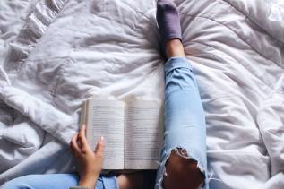 Reading in Jeans
